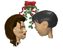 Gif animé amour baisers